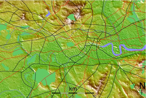 3d Topographic Map Of London United States Map